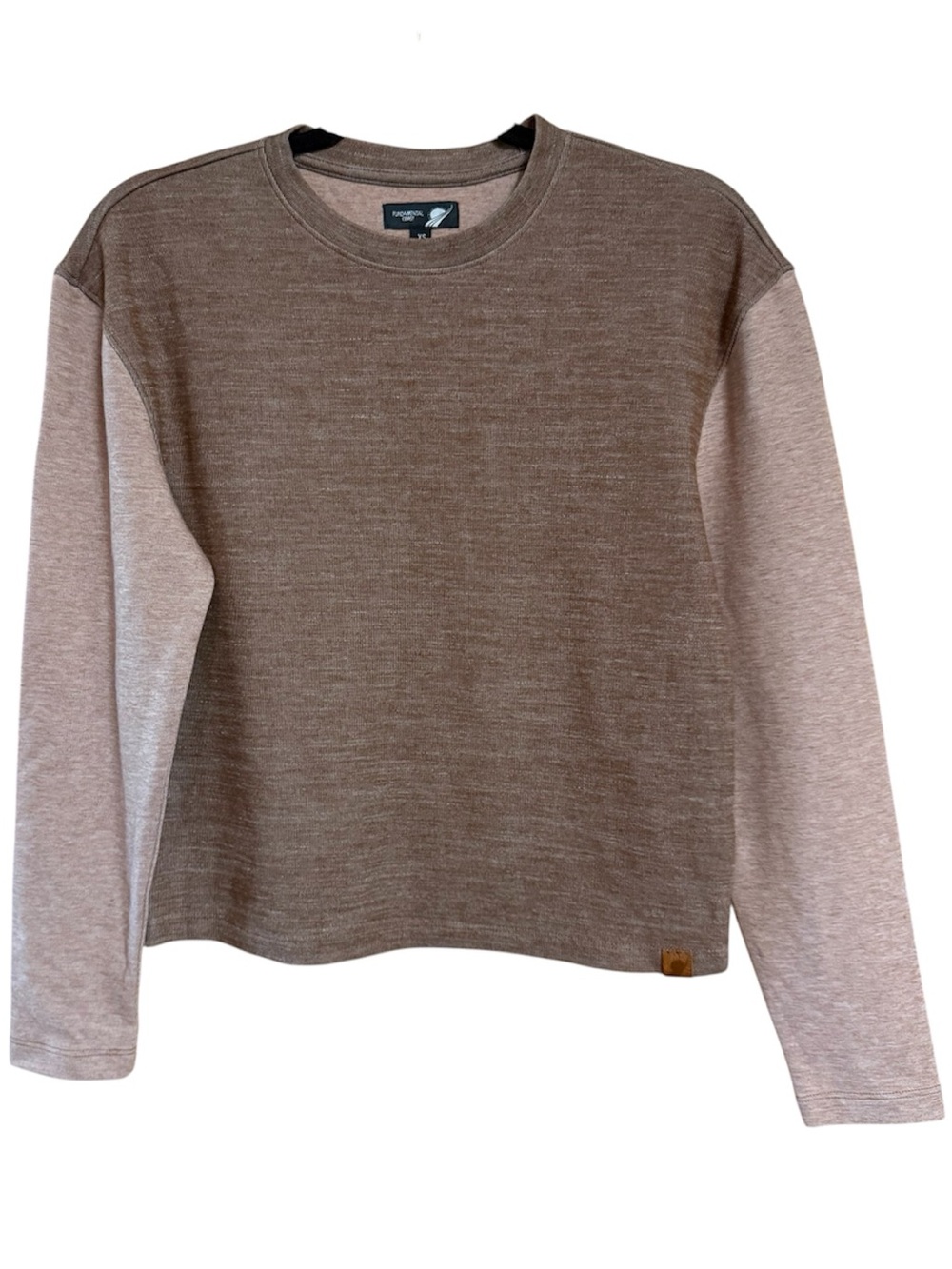 Fundamental Coast Two-Tone Crewneck Athletic Sweatshirt  XS